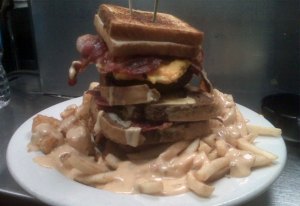 Super Stack Heart Attack Burger