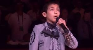 His name is Sebastien De La Cruz, he is 11 years old, and he seriously rocked the National Anthem.