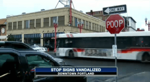 A genius in Portland changed a bunch of stop signs. And made the world a happier place.