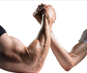 Arm wrestling with God....