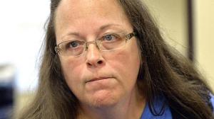 This is the face Kim Davis makes when people use their fancy